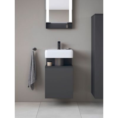 Duravit Qatego szafka 44 cm podumywalkowa wisząca grafit mat QA4076R49490000