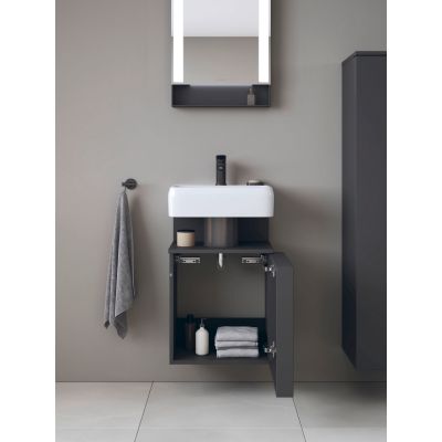 Duravit Qatego szafka 44 cm podumywalkowa wisząca grafit mat QA4076R49490000