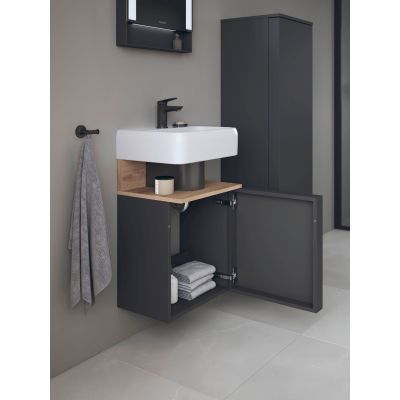 Duravit Qatego szafka 44 cm podumywalkowa wisząca grafit mat/dąb QA4076R55490000