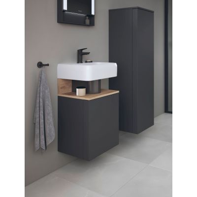 Duravit Qatego szafka 44 cm podumywalkowa wisząca grafit mat/dąb QA4076R55490000