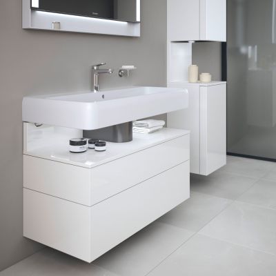 Duravit Qatego szafka 100 cm podumywalkowa wisząca biały połysk QA4395022220010