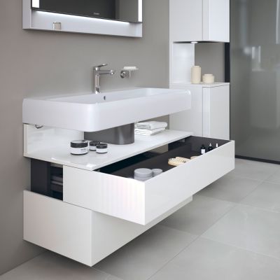 Duravit Qatego szafka 100 cm podumywalkowa wisząca biały połysk QA4395022220010