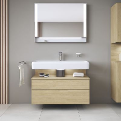 Duravit Qatego szafka 100 cm podumywalkowa wisząca dąb naturalny mat QA4395030300010