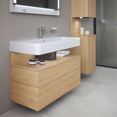 Duravit Qatego szafka 100 cm podumywalkowa wisząca dąb naturalny mat QA4395030300010