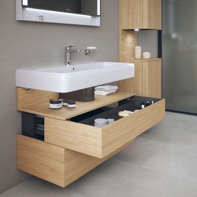 Duravit Qatego szafka 100 cm podumywalkowa wisząca dąb naturalny mat QA4395030300010