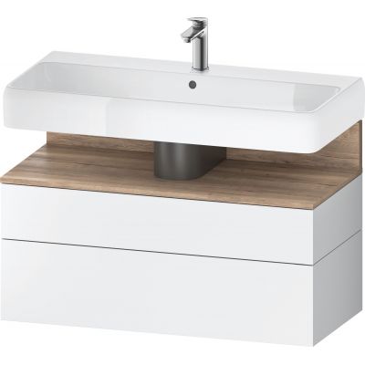 Duravit Qatego szafka 100 cm podumywalkowa wisząca biały mat/dąb QA4395055180010