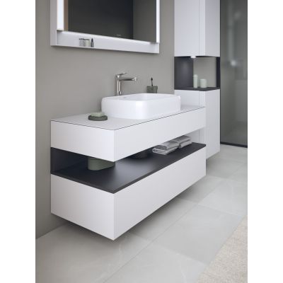 Duravit Qatego szafka 120 cm podumywalkowa wisząca biały mat/grafit QA4732049180010