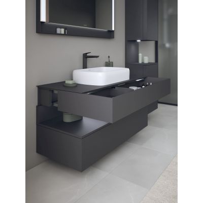 Duravit Qatego szafka 120 cm podumywalkowa wisząca grafit mat QA4732049490010