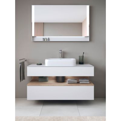 Duravit Qatego szafka 120 cm podumywalkowa wisząca biały mat/dąb QA4732055180010