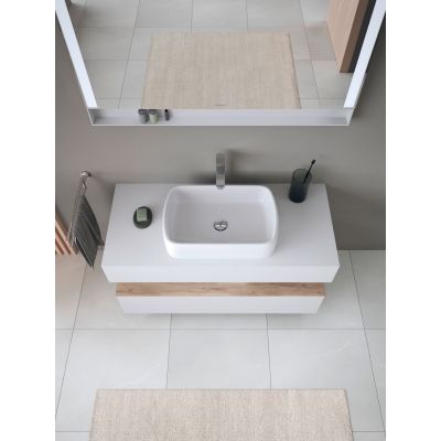 Duravit Qatego szafka 120 cm podumywalkowa wisząca biały mat/dąb QA4732055180010