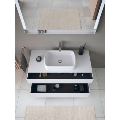 Duravit Qatego szafka 120 cm podumywalkowa wisząca biały mat/dąb QA4732055180010