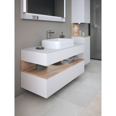 Duravit Qatego szafka 120 cm podumywalkowa wisząca biały mat/dąb QA4732055180010