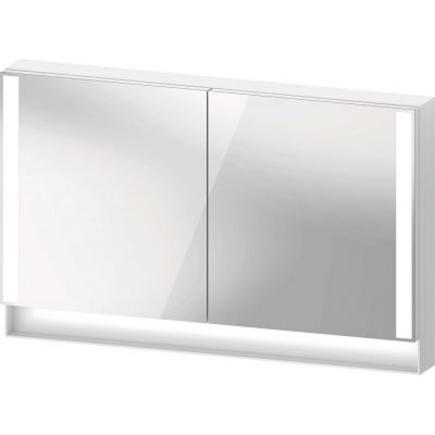 Duravit Qatego szafka 120x75 cm lustrzana wisząca z oświetleniem LED biały mat QA7153018180010