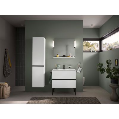 Duravit Sivida szafka 40x37,4x176 cm boczna wisząca biała-czarna SV1370RBD180000