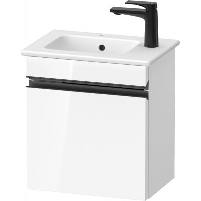 Duravit Sivida szafka 40x28,7x44,3 cm podumywalkowa wisząca biała-czarna SV4642LBD220000