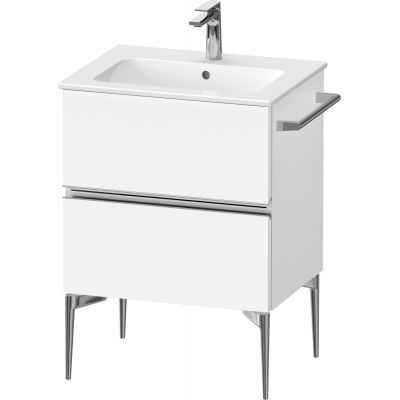 Duravit Sivida szafka 61x47,7x59,1 cm podumywalkowa wisząca biała-chrom SV4643010180000