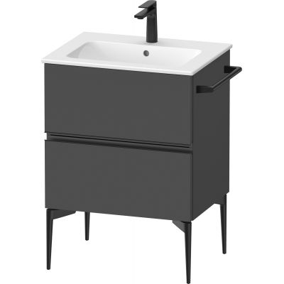 Duravit Sivida szafka 61x47,7x59,1 cm podumywalkowa wisząca czarna-grafitowa SV46430BD490000