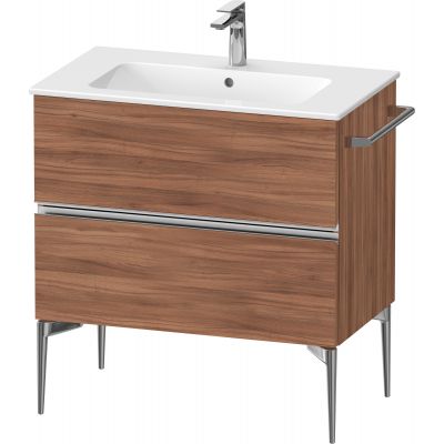 Duravit Sivida szafka 81x47,7x59,1 cm podumywalkowa wisząca orzech-chrom SV4644010790000