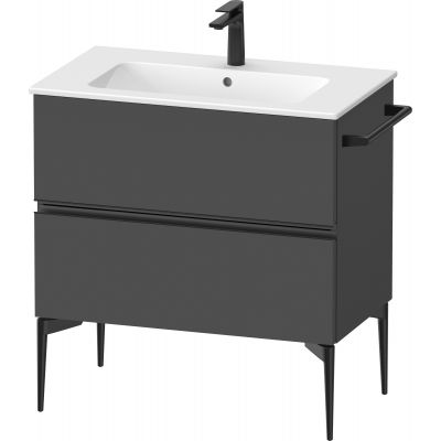 Duravit Sivida szafka 81x47,7x59,1 cm podumywalkowa wisząca czarna-grafitowa SV46440BD490000