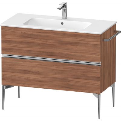 Duravit Sivida szafka 101x47,7x59,1 cm podumywalkowa wisząca orzech-chrom SV4645010790000