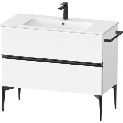 Duravit Sivida szafka 101x47,7x59,1 cm podumywalkowa wisząca biała-czarna SV46450BD180000