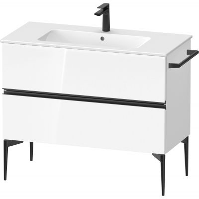 Duravit Sivida szafka 101x47,7x59,1 cm podumywalkowa wisząca biała-czarna SV46450BD220000