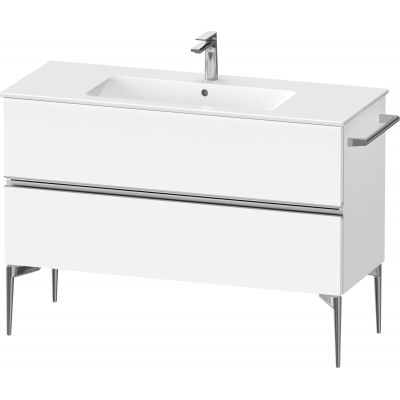 Duravit Sivida szafka 121x47,7x59,1 cm podumywalkowa wisząca biała-chrom SV4646010180000