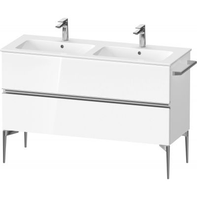 Duravit Sivida szafka 128x47,7x59,1 cm podumywalkowa wisząca biała-chrom SV4647010220000