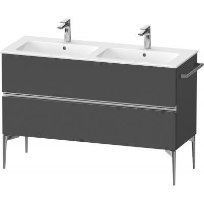 Duravit Sivida szafka 128x47,7x59,1 cm podumywalkowa wisząca grafitowa-chrom SV4647010490000