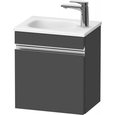 Duravit Sivida szafka 40x29,5x44 cm podumywalkowa wisząca grafitowa-chrom SV4649L10490000