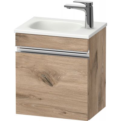 Duravit Sivida szafka 40x29,5x44 cm podumywalkowa wisząca dąb-chrom SV4649L10550000