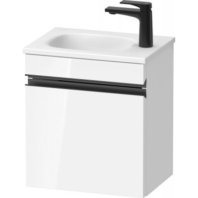 Duravit Sivida szafka 40x29,5x44 cm podumywalkowa wisząca biała-czarna SV4649LBD220000