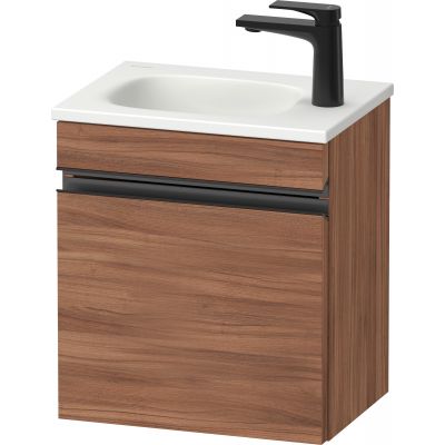 Duravit Sivida szafka 40x29,5x44 cm podumywalkowa wisząca czarna-orzech SV4649RBD790000