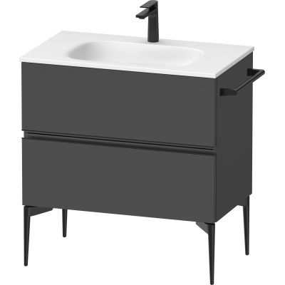 Duravit Sivida szafka 81x47,7x59,2 cm podumywalkowa wisząca czarna-grafitowa SV46510BD490000