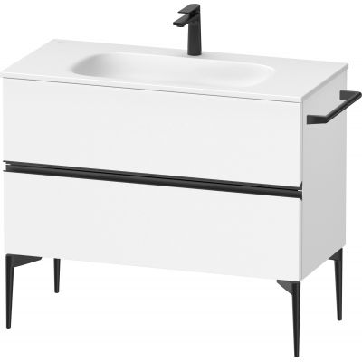 Duravit Sivida szafka 101x47,7x59,2 cm podumywalkowa wisząca biała-czarna SV46520BD180000