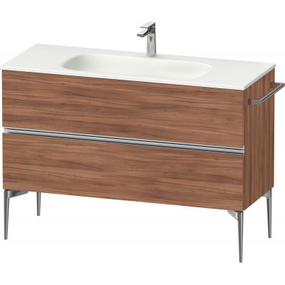 Duravit Sivida szafka 121x47,7x59,2 cm podumywalkowa wisząca orzech-chrom SV4653010790000