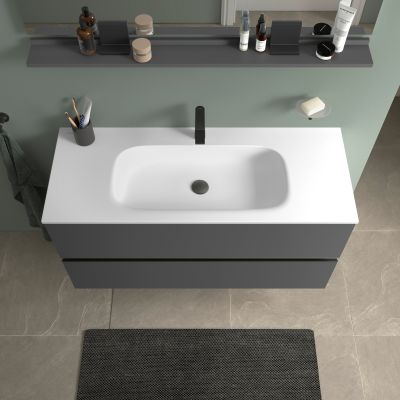 Duravit Sivida szafka 121x47,7x59,2 cm podumywalkowa wisząca czarna-grafitowa SV46530BD490000