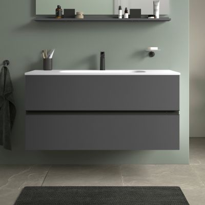 Duravit Sivida szafka 121x47,7x59,2 cm podumywalkowa wisząca czarna-grafitowa SV46530BD490000