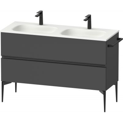 Duravit Sivida szafka 128x47,7x59,2 cm podumywalkowa wisząca czarna-grafitowa SV46540BD490000