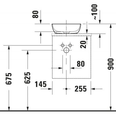 Duravit Sivida szafka 40x32,5x44 cm podumywalkowa wisząca orzech-chrom SV4656L10790000