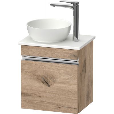 Duravit Sivida szafka 40x32,5x44 cm podumywalkowa wisząca dąb-chrom SV4656L10550000