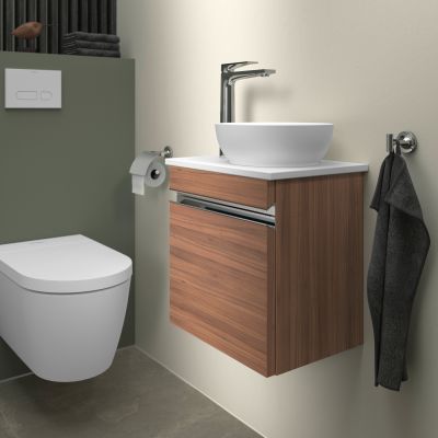 Duravit Sivida szafka 40x32,5x44 cm podumywalkowa wisząca orzech-chrom SV4656L10790000