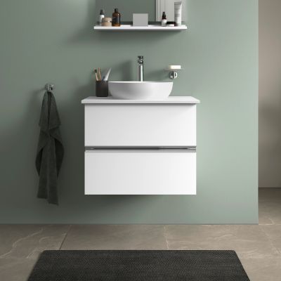 Duravit Sivida szafka 64,5x47,5x54,8 cm podumywalkowa wisząca biała-chrom SV4657010180000