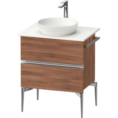 Duravit Sivida szafka 64,5x47,5x54,8 cm podumywalkowa wisząca orzech-chrom SV4657010790000