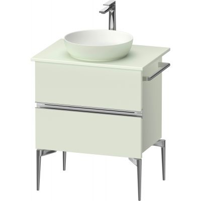 Duravit Sivida szafka 64,5x47,5x54,8 cm podumywalkowa wisząca zielona-chrom SV4657010HH0000