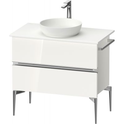 Duravit Sivida szafka 84,5x47,5x54,8 cm podumywalkowa wisząca biała-chrom SV4658010220000