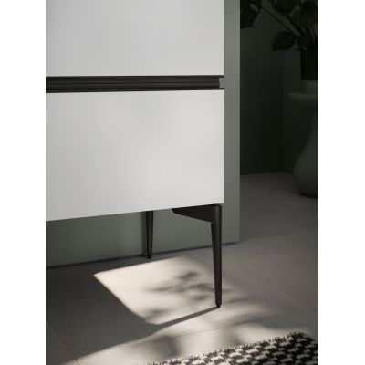 Duravit Sivida szafka 84,5x47,5x54,8 cm podumywalkowa wisząca biała-czarna SV46580BD180000