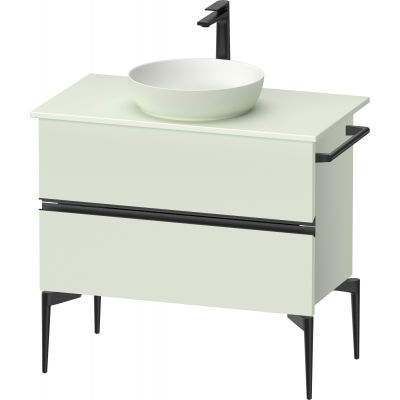 Duravit Sivida szafka 84,5x47,5x54,8 cm podumywalkowa wisząca czarna-zielona SV46580BDHH0000