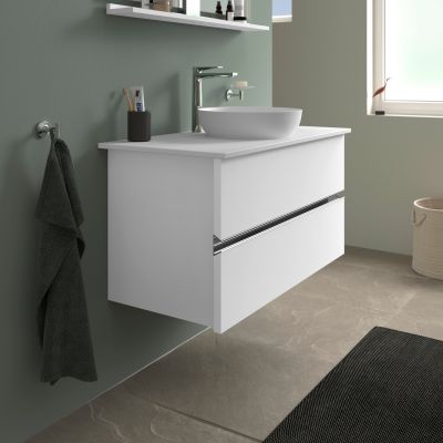 Duravit Sivida szafka 104,5x47,5x54,8 cm podumywalkowa wisząca biała-chrom SV4659010180000