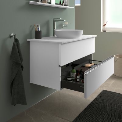 Duravit Sivida szafka 104,5x47,5x54,8 cm podumywalkowa wisząca biała-chrom SV4659010180000